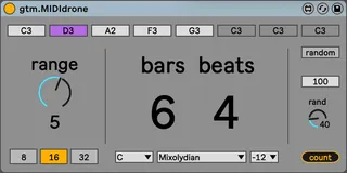 gtm.MIDIdrone screenshot