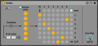 Nodes - a creative signal routing device screenshot