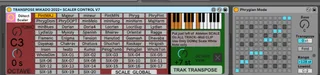 TRANSPOSE MIKADO 2022 and SCALER CONTROL V7 screenshot