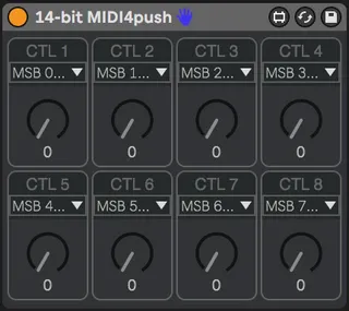 14-bit MIDI4Push screenshot