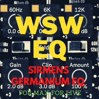 WSW sIRmens GERMANIUM EQ PLUG-IN FOR MAX FOR LIVE screenshot
