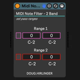 MIDI Note Filter screenshot