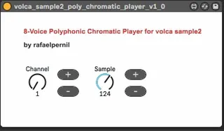 volca sample2 polyphonic chromatic player screenshot