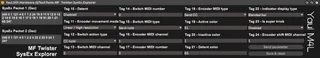 Midi Fighter Twister - SysEx Explorer screenshot