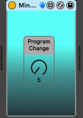 Minilogue Program Change Dial screenshot