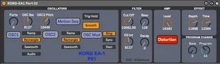 NRPN-Controller Korg EA-1 Part screenshot
