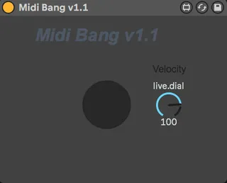 Midi Bang v1.1 - midi trigger screenshot