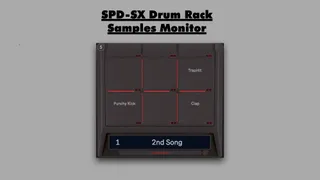 SPD SX Drum Rack Samples Monitor screenshot