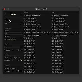 Clip-Renamer screenshot