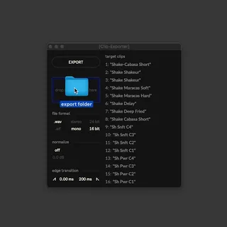 Clip-Exporter screenshot