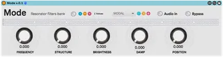 Mode - Resonator filters bank screenshot