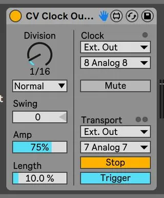 CV Clock Out with Stop Trigger for Reset Sync screenshot