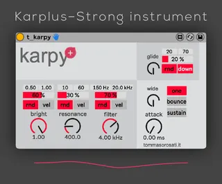 karpy Karplus Strong instrument screenshot