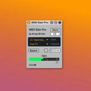 MIDI Gain screenshot