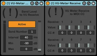 VU Meter Send and Receive screenshot