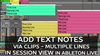Text Notes with Multiple Rows for Session View screenshot