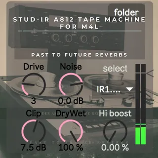 StudIR A812 TAPE MACHINE screenshot
