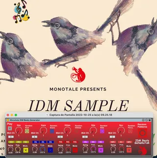 Monotale IDM Beats Generator plus IDM Sample Pack screenshot