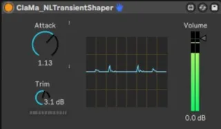 ClaMaNLTransientShaper screenshot