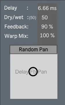 Delay With Feedback Warp screenshot