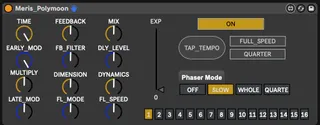 Meris Polymoon MIDI controller screenshot