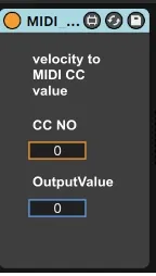 NoteToCC Device. screenshot