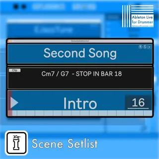 SCENE SETLIST by ABLETON DRUMMER screenshot