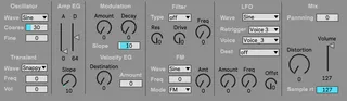 LXR Voice 3 Editor screenshot