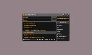 Freesound4live screenshot