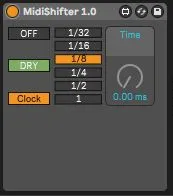 MidiShifter screenshot