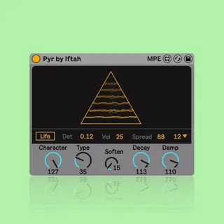 Pyr by Iftah. a microtonal string model screenshot