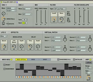 Korg MS- screenshot