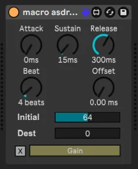 Macro ASR envelope generator screenshot