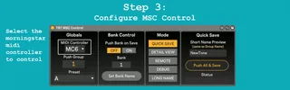 TBT MSC Control screenshot