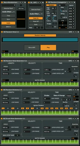 MZ Random MIDI screenshot