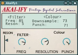 Akai-ify Digital Saturation Filter screenshot