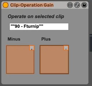 Clip Operation Gain screenshot
