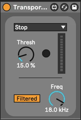 Transport Audio Trigger screenshot