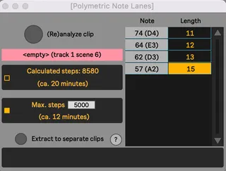 Polymetric Note Lanes screenshot