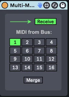 Multi-MIDI Receiver screenshot