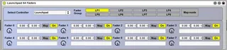Launchpad 64 faders screenshot
