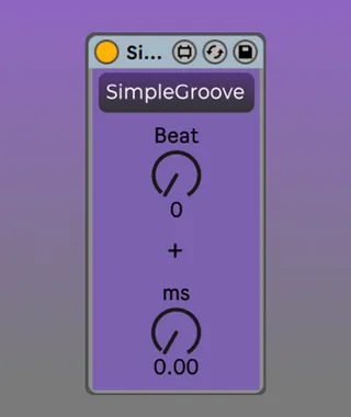 SimpleGroove MIDI Delay screenshot
