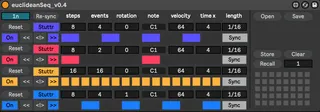 Euclidean Rhythmic Sequencer001 screenshot