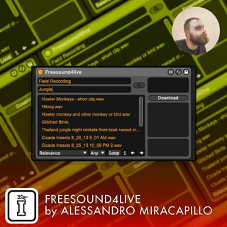 FREESOUND4LIVE BY ALESSANDRO AYLESIM MIRACAPILLO screenshot