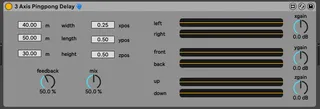 3 Axis Pingpong Delay screenshot