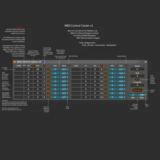 MIDI Control Center screenshot