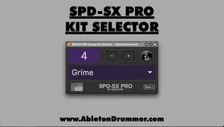 SPD SX PRO Kit Selector for Ableton Live screenshot