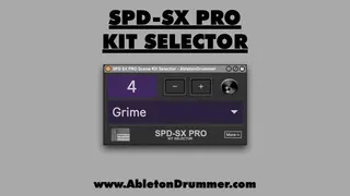 SPD SX PRO Kit Selector for Ableton Live screenshot