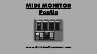 MIDI Monitor and MIDI MONITOR POP UP screenshot
