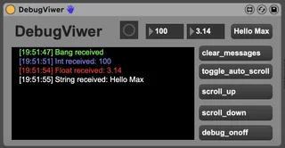 DebugViwer for M4L Developers screenshot